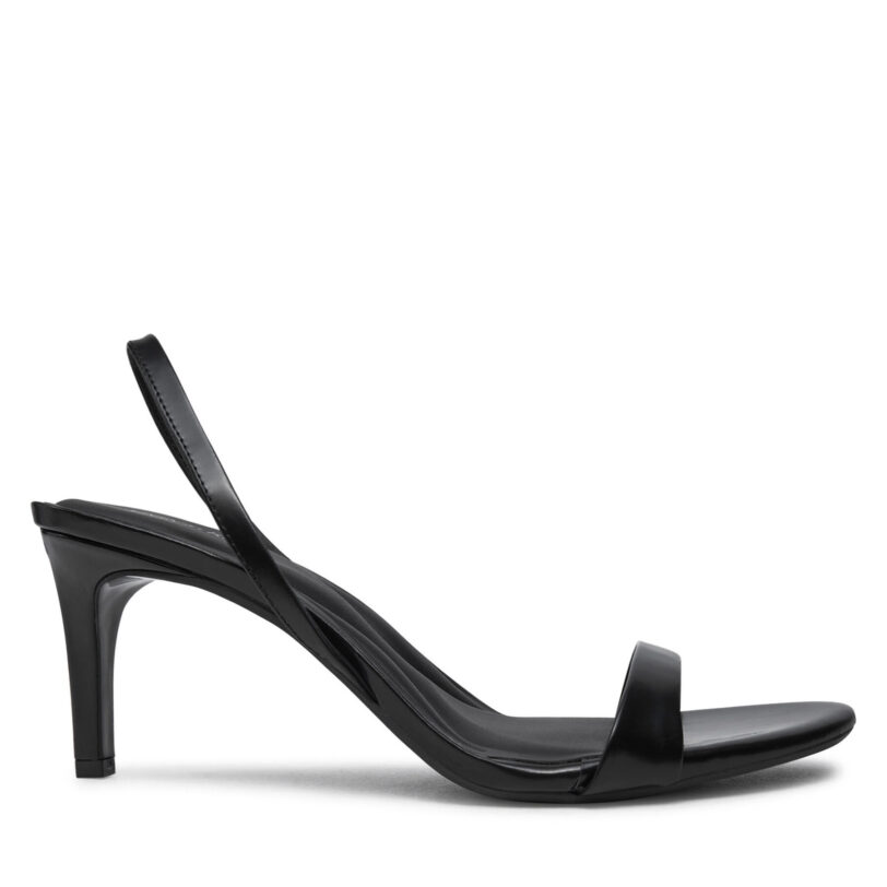 Сандали Calvin Klein Heel D'Orsay Sandal 70 - Brush L HW0HW02265 Черен цвят на ниска цена