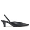 Сандали Calvin Klein Heel Mule Pump 50 - Lth HW0HW02551 Черен цвят на ниска цена