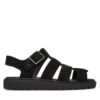 Сандали Calvin Klein Jeans Fisherman Hw Sandal Lth YW0YW01962 Черен цвят на ниска цена