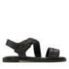 Сандали Calvin Klein Jeans Flat Sandal V3A2-80825-1688 M Черен цвят на ниска цена