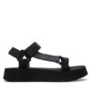 Сандали Calvin Klein Jeans Sandal Velcro Webbing Dc YW0YW01353 Черен цвят на ниска цена