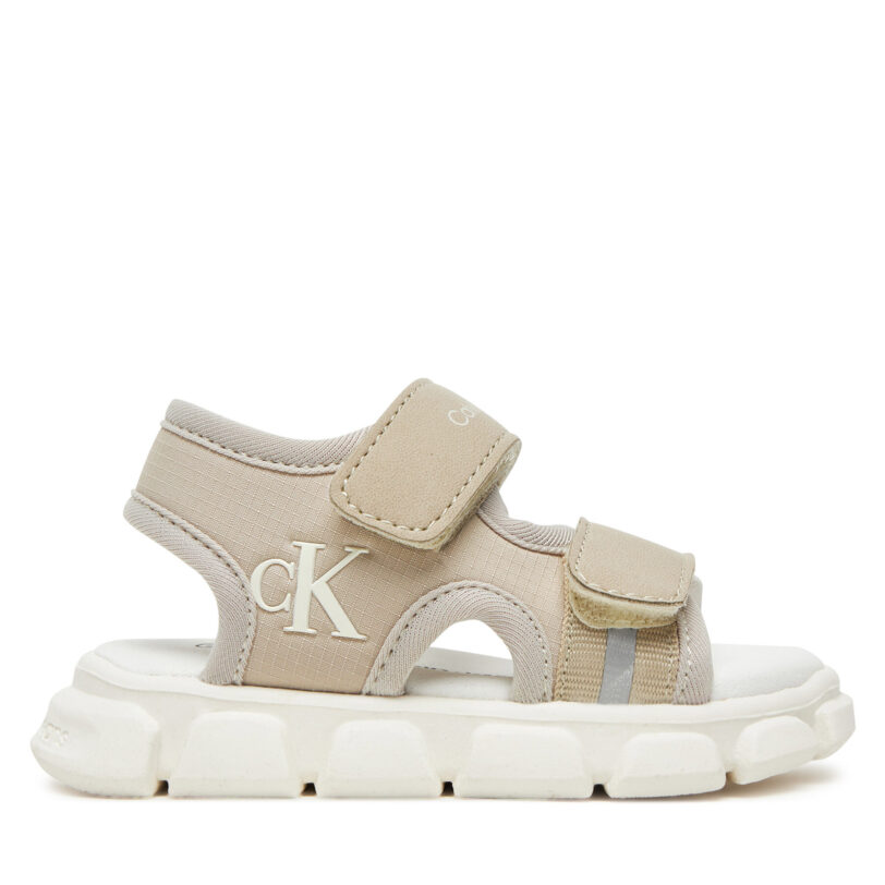 Сандали Calvin Klein Jeans V1B2-83022-1692 Бежов цвят на ниска цена