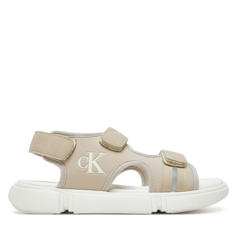 Сандали Calvin Klein Jeans V3B2-83024-1692 D Екрю цвят на ниска цена
