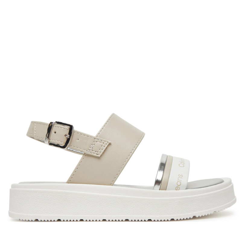 Сандали Calvin Klein Jeans V4A2-82053-0371A M Бежов цвят на ниска цена