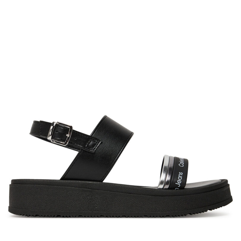 Сандали Calvin Klein Jeans V4A2-82053-0371X S Черен цвят на ниска цена