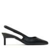 Сандали Calvin Klein Slingback Pump 50 HW0HW02069 Черен цвят на ниска цена