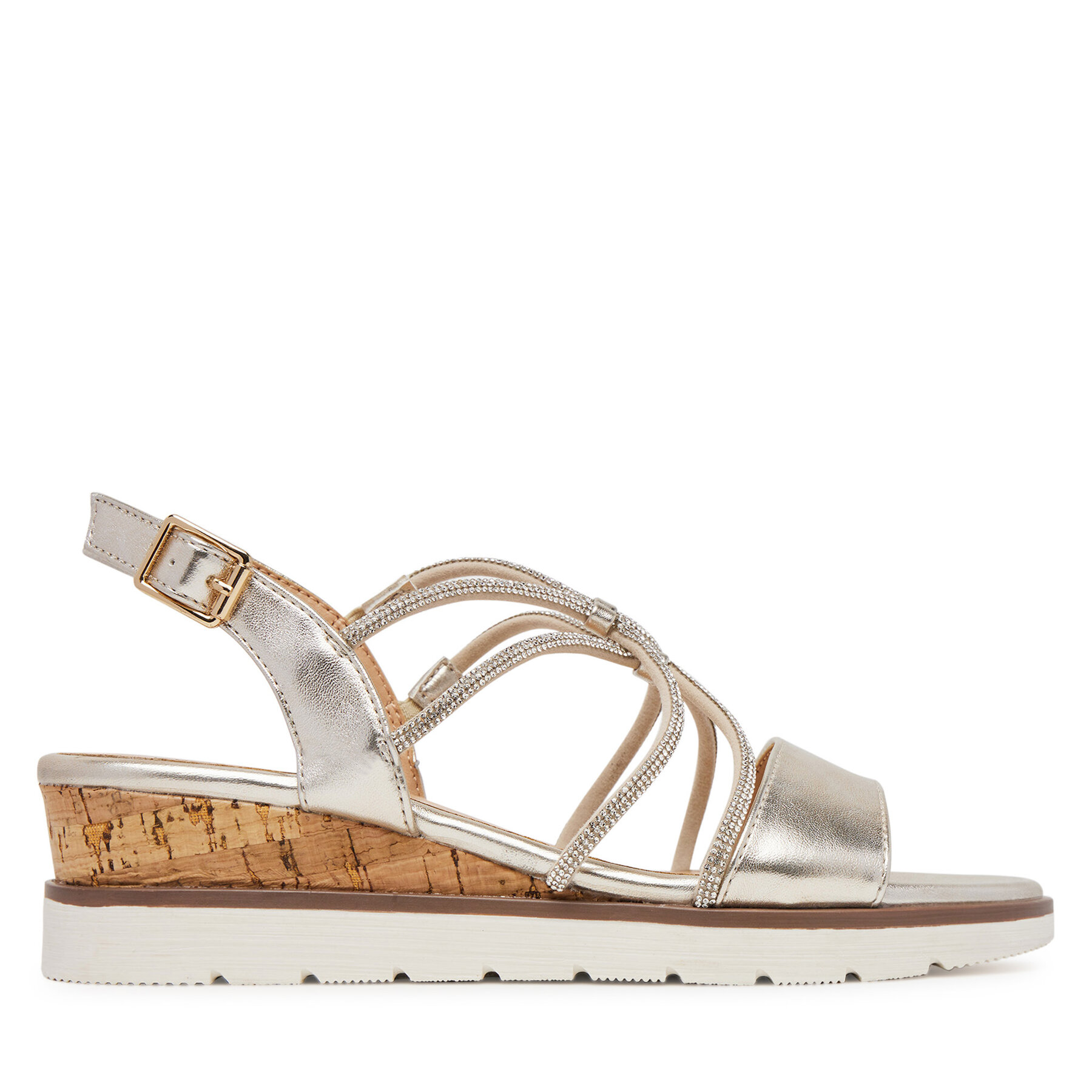 Сандали Clara Barson WS6306-02 Златист цвят на ниска цена