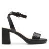 Сандали Clarks AmbyrLyn Bay 26177005 Черен цвят на ниска цена