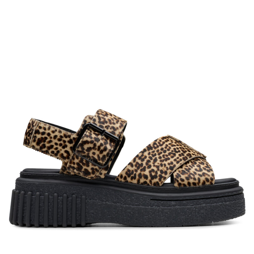 Сандали Clarks Evamar Wish 26182050 Кафяв цвят на ниска цена