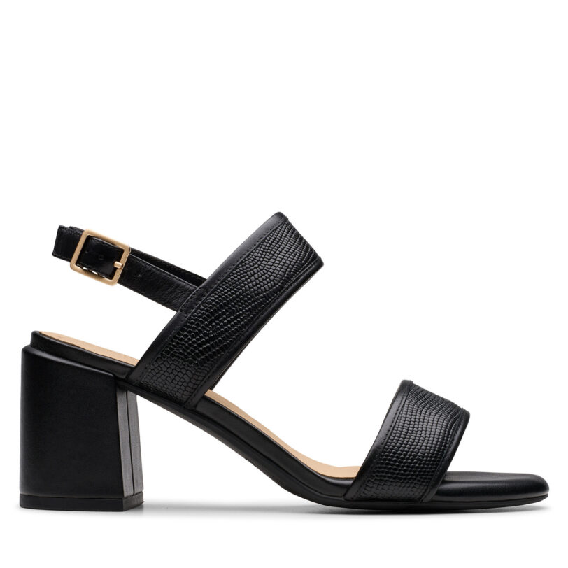 Сандали Clarks Ezoria Sling 26181300 Черен цвят на ниска цена