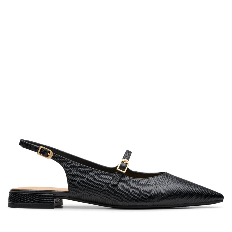 Сандали Clarks Sensa15 Shine 26181314 Черен цвят на ниска цена