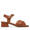 Сандали Clarks Serina35 Cross 26181346 Кафяв цвят на ниска цена