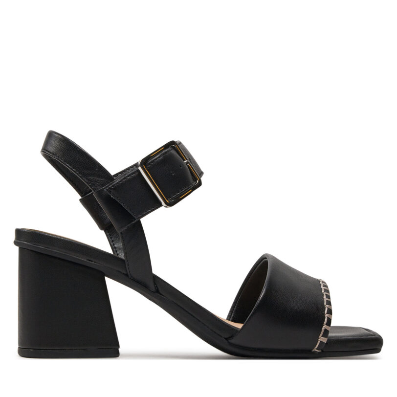 Сандали Clarks Siara65 Buckle 26176341 Черен цвят на ниска цена