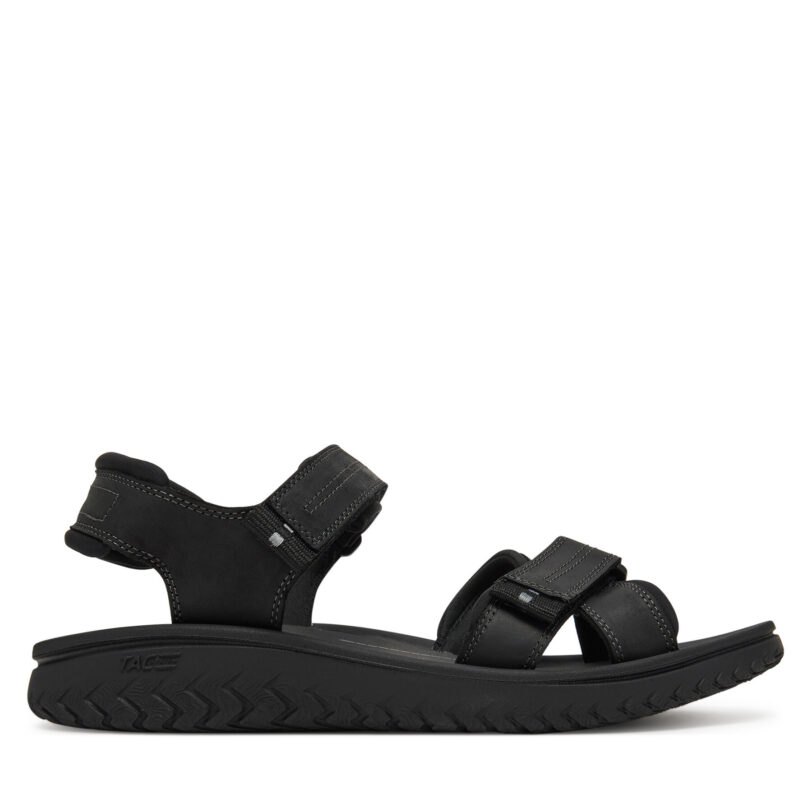 Сандали Clarks Wesley Shore 26182010 Черен цвят на ниска цена