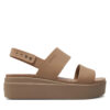 Сандали Crocs Brooklyn Low Wedge W 206453 Бежов цвят на ниска цена