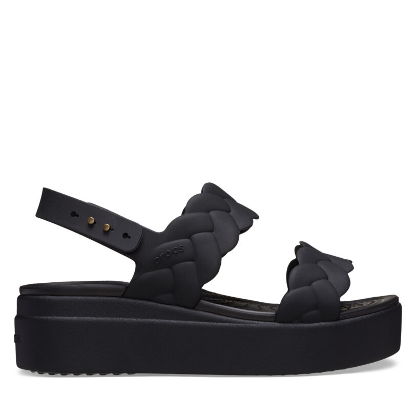 Сандали Crocs Brooklyn Woven Upper LW 209977 Черен цвят на ниска цена