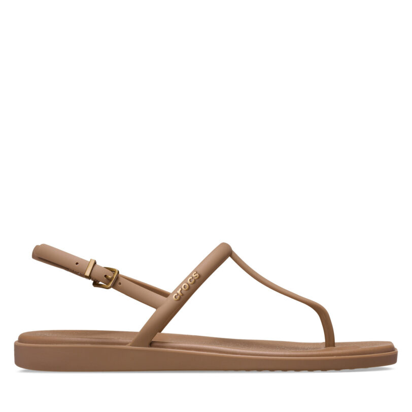 Сандали Crocs Miami Thong Flip 209793 Кафяв цвят на ниска цена