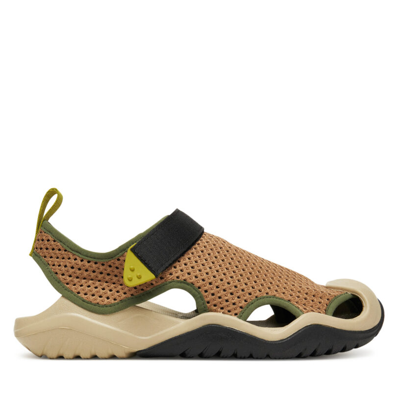 Сандали Crocs Swiftwater™ Mesh Deck 211095 Кафяв цвят на ниска цена