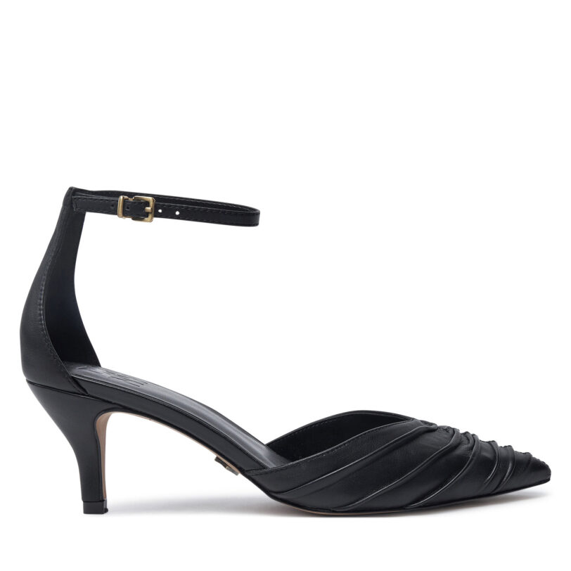 Сандали DKNY Vanda Ankle K3432119 Черен цвят на ниска цена