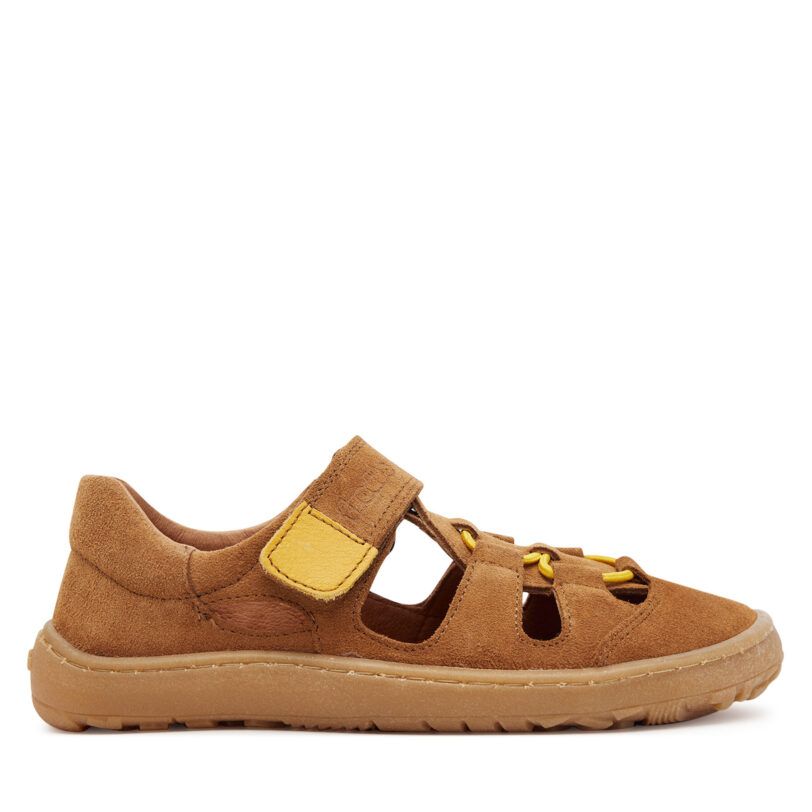 Сандали Froddo Barefoot Elastic Sandal G3150262-3 D Кафяв цвят на ниска цена