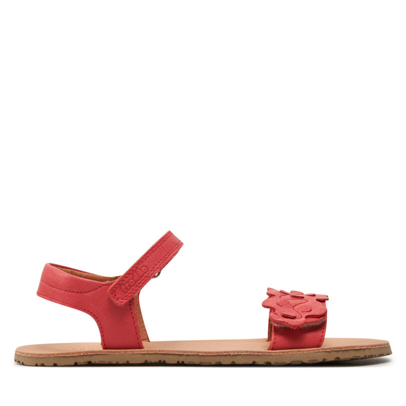 Сандали Froddo Barefoot Flexy Flowers G3150265 D Червен цвят на ниска цена