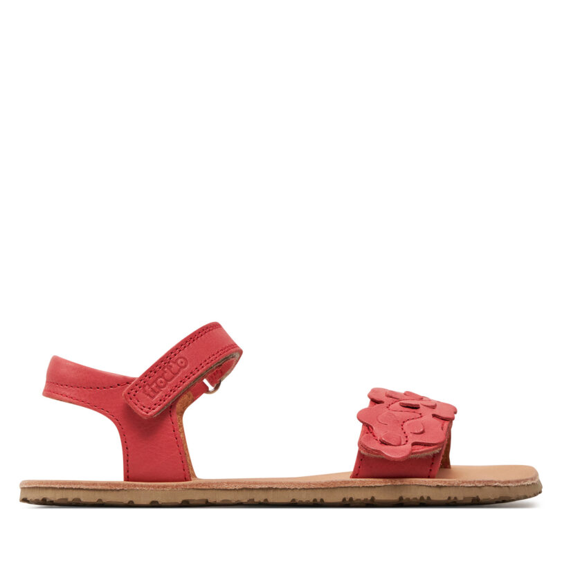 Сандали Froddo Barefoot Flexy Flowers G3150265 S Червен цвят на ниска цена