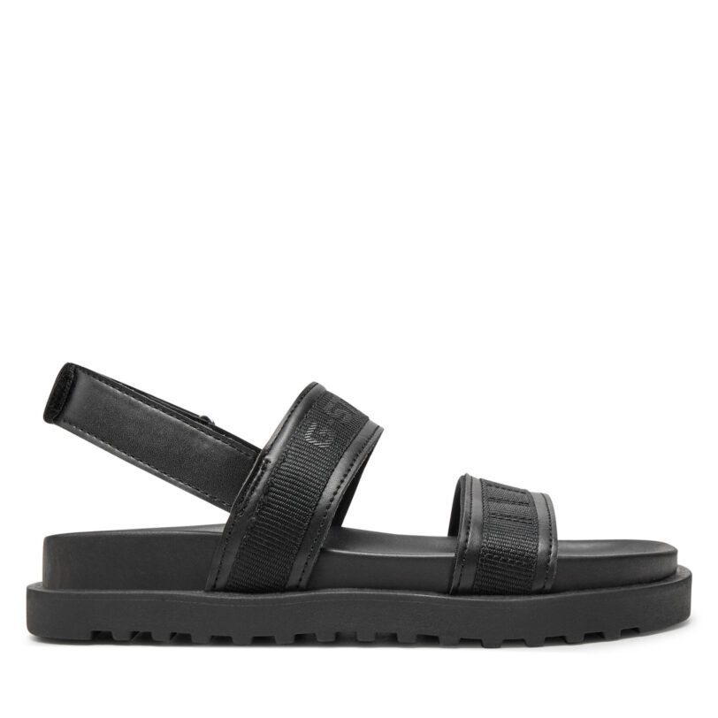 Сандали G-Star Raw Diesem Stp Lea W 2411 078102 Черен цвят на ниска цена