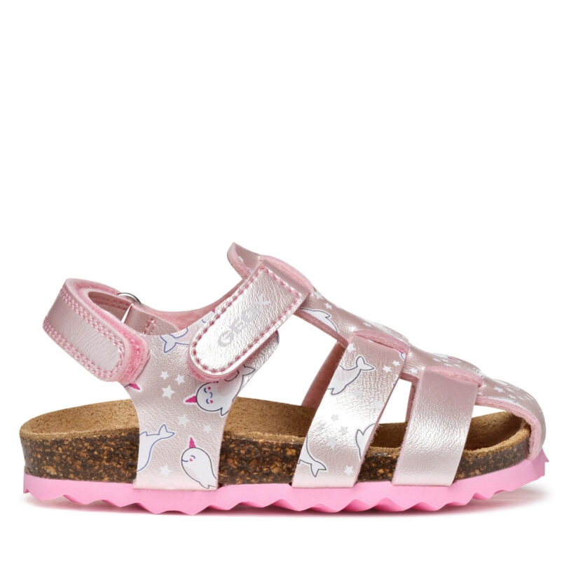 Сандали Geox B Sandal Chalki B452RA 0PVNF C8010 S Розов цвят на ниска цена