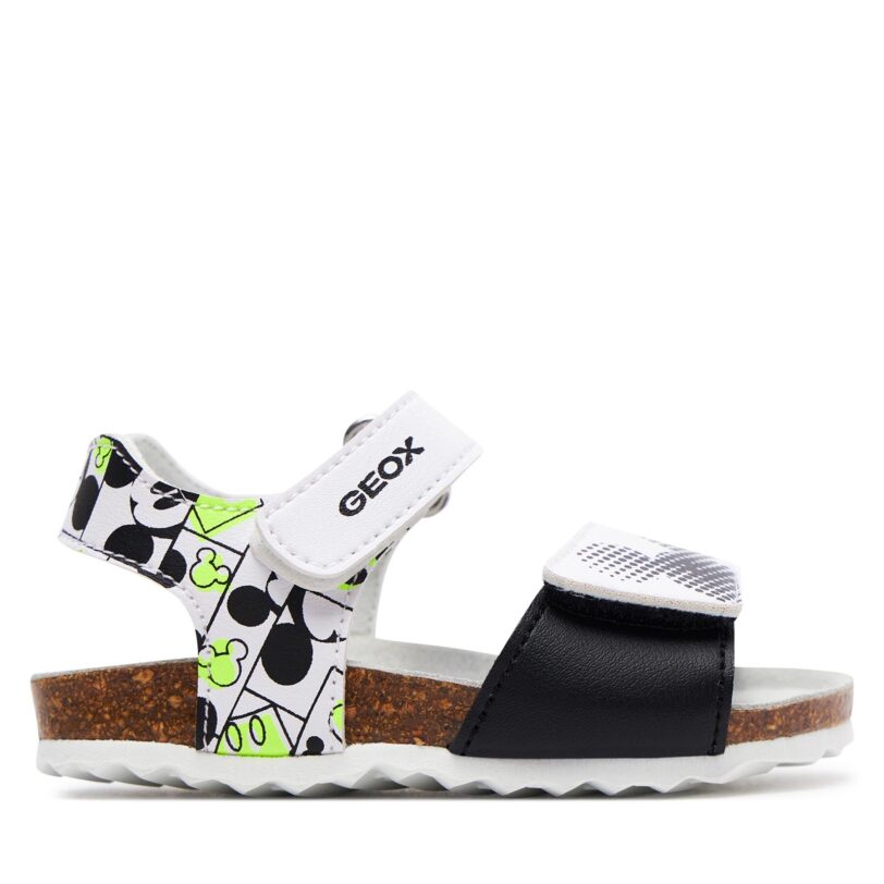 Сандали Geox B Sandal Chalki Boy B152QC 000BC C0552 M Бял цвят на ниска цена