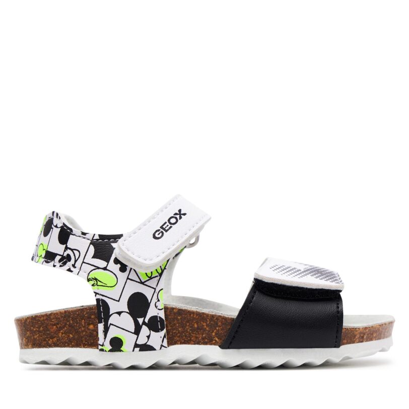 Сандали Geox B Sandal Chalki Boy B152QC 000BC C0552 S Бял цвят на ниска цена