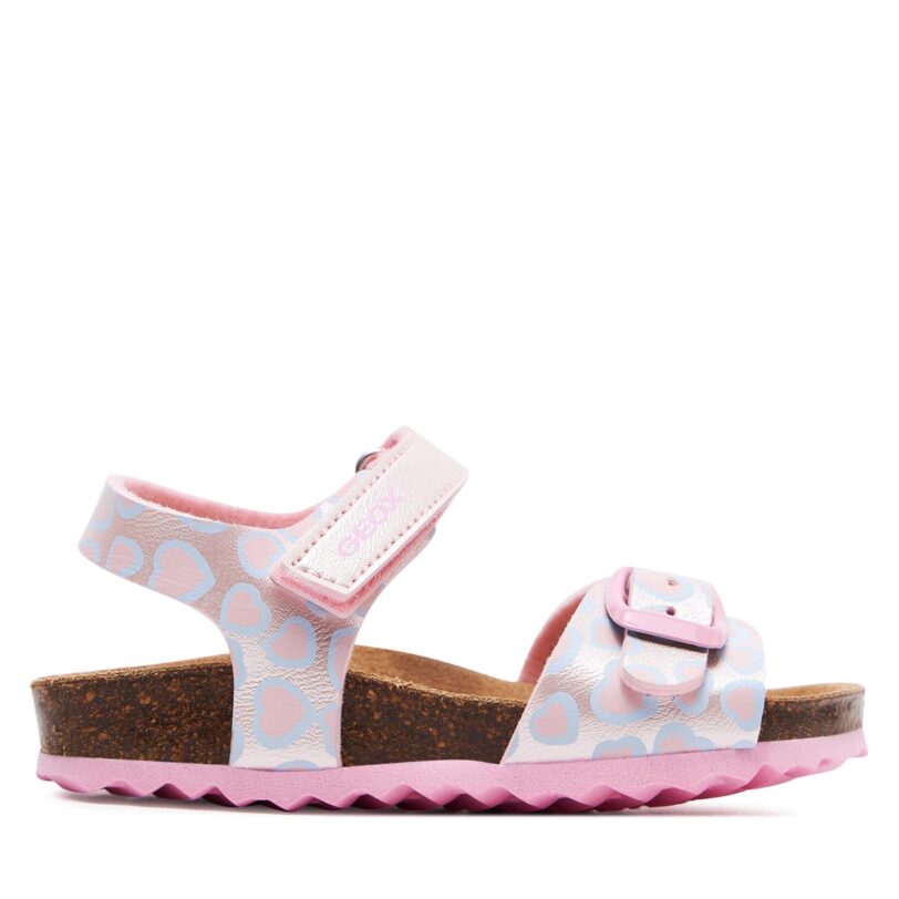 Сандали Geox B Sandal Chalki Girl B922RA 000NF C8868 M Розов цвят на ниска цена