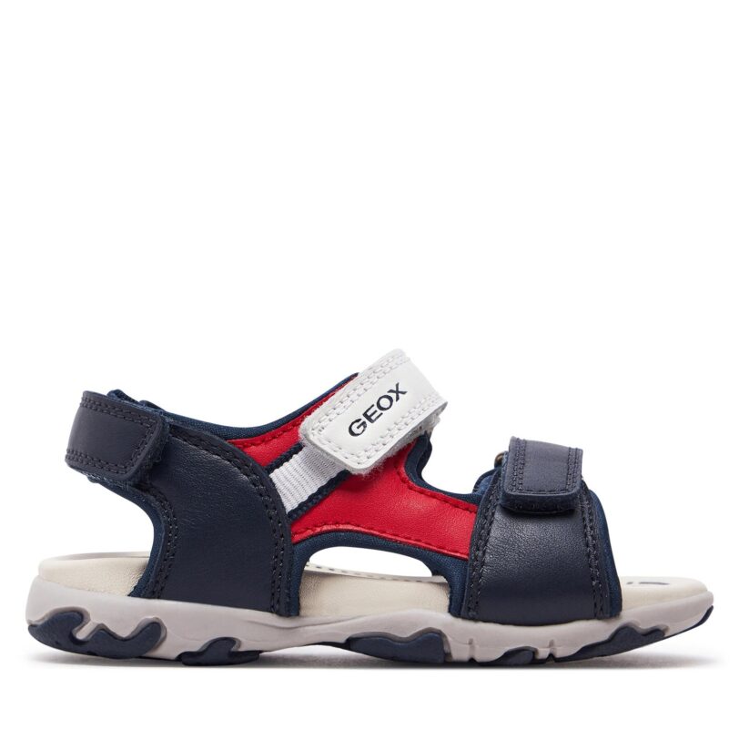 Сандали Geox B Sandal Flaffee Boy B4559A 08515 C0735 S Тъмносин цвят на ниска цена