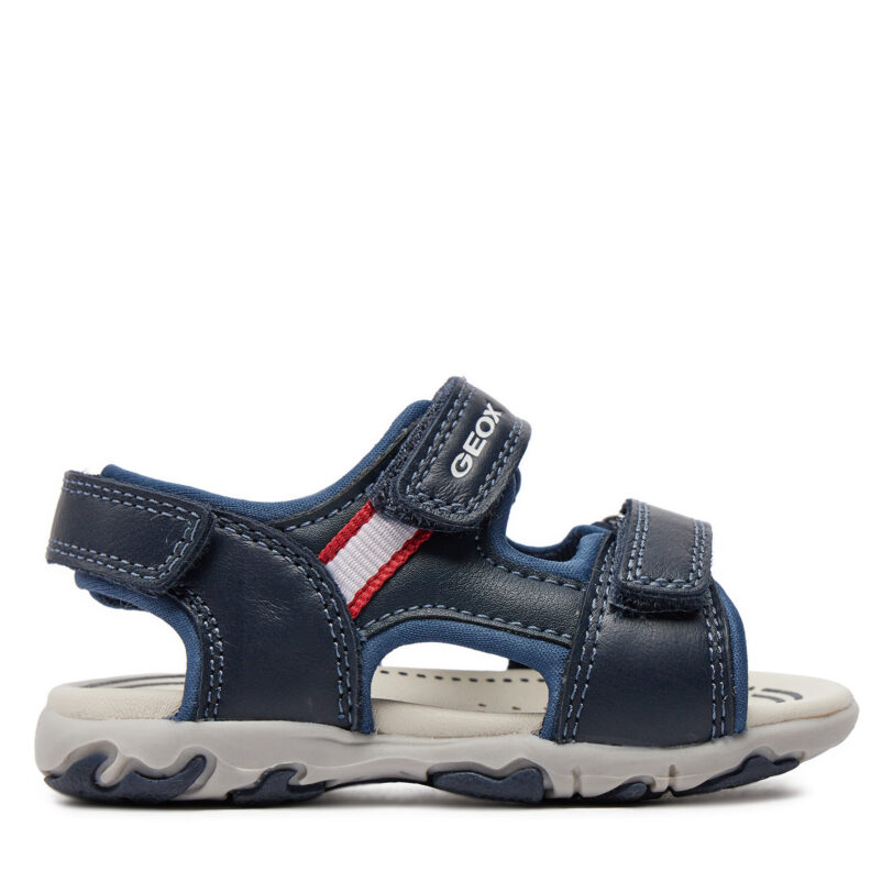 Сандали Geox B Sandal Flaffee Boy B4559A 08515 C4002 M Тъмносин цвят на ниска цена