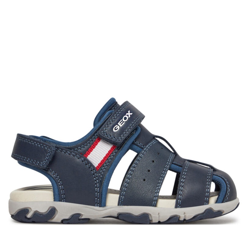 Сандали Geox B Sandal Flaffee Boy B4559B 08515 C4002 S Тъмносин цвят на ниска цена