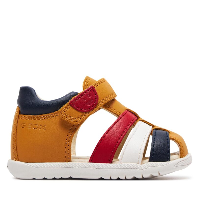 Сандали Geox B Sandal Macchia Boy B254VA 085BC C2P0G Жълт цвят на ниска цена