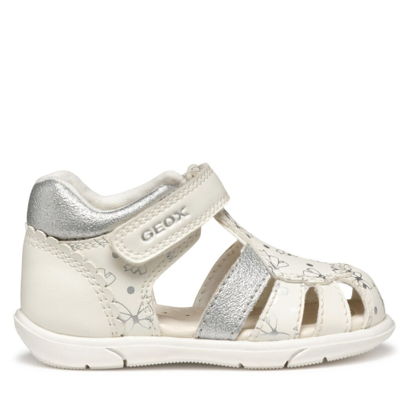 Сандали Geox B Sandal Zapito B556FA 000BC C0007 Бял цвят на ниска цена