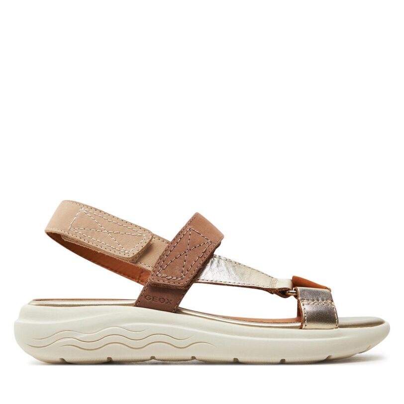 Сандали Geox D Spherica Ec5W D25ADA 032CF C5258 Бежов цвят на ниска цена