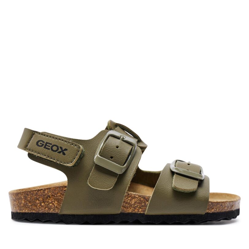 Сандали Geox J Ghita Boy J358LD 000BC C3009 M Каки цвят на ниска цена