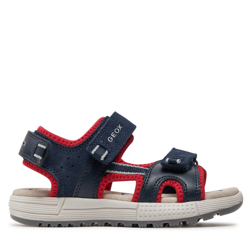Сандали Geox J Sandal Alben Boy J35AVA 01520 C0735 S Тъмносин цвят на ниска цена