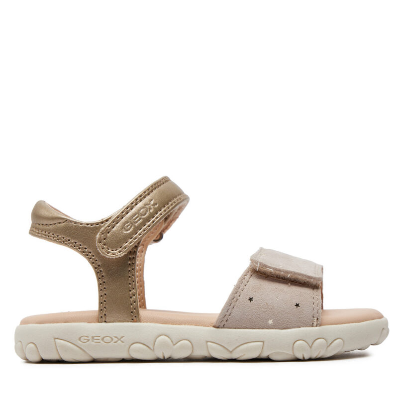 Сандали Geox J Sandal Haiti Girl J028ZA 007NF C0208 M Златист цвят на ниска цена