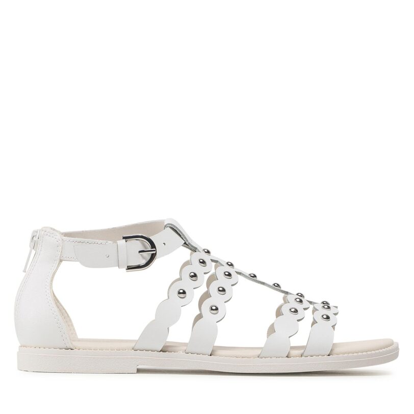 Сандали Geox J Sandal Karly Girl J3535D043BCC1000 D Бял цвят на ниска цена