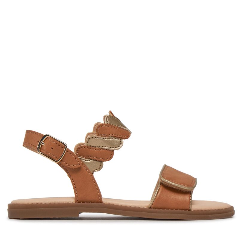 Сандали Geox J Sandal Karly Girl J4535G 054AJ C5B2U S Бежов цвят на ниска цена