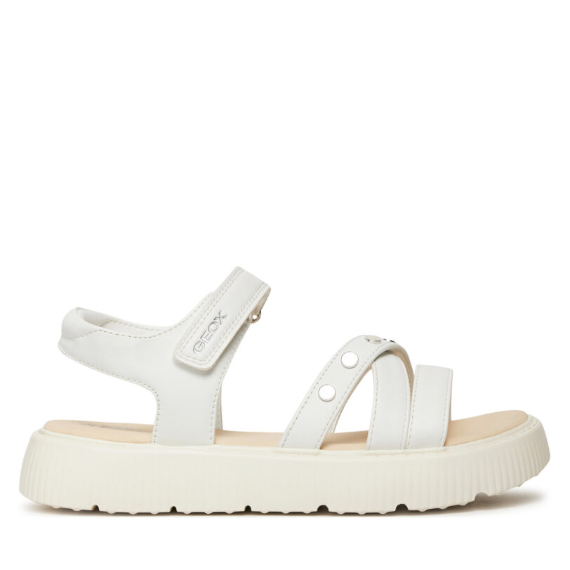 Сандали Geox J Sandal Kodette Gir J45DBI 0003W C1000 D Бял цвят на ниска цена