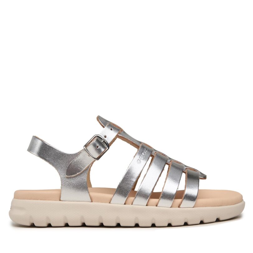 Сандали Geox J Sandal Soleima Gir J35GSB 000CF C1007 S Сребрист цвят на ниска цена
