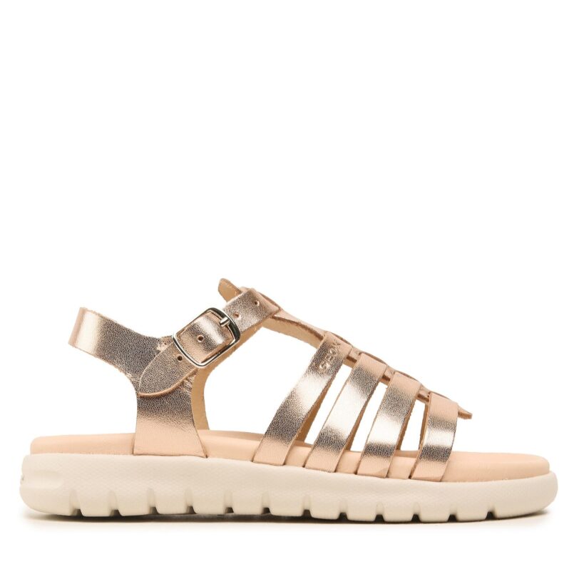 Сандали Geox J Sandal Soleima Gir J35GSB000CFC7018 S Златист цвят на ниска цена
