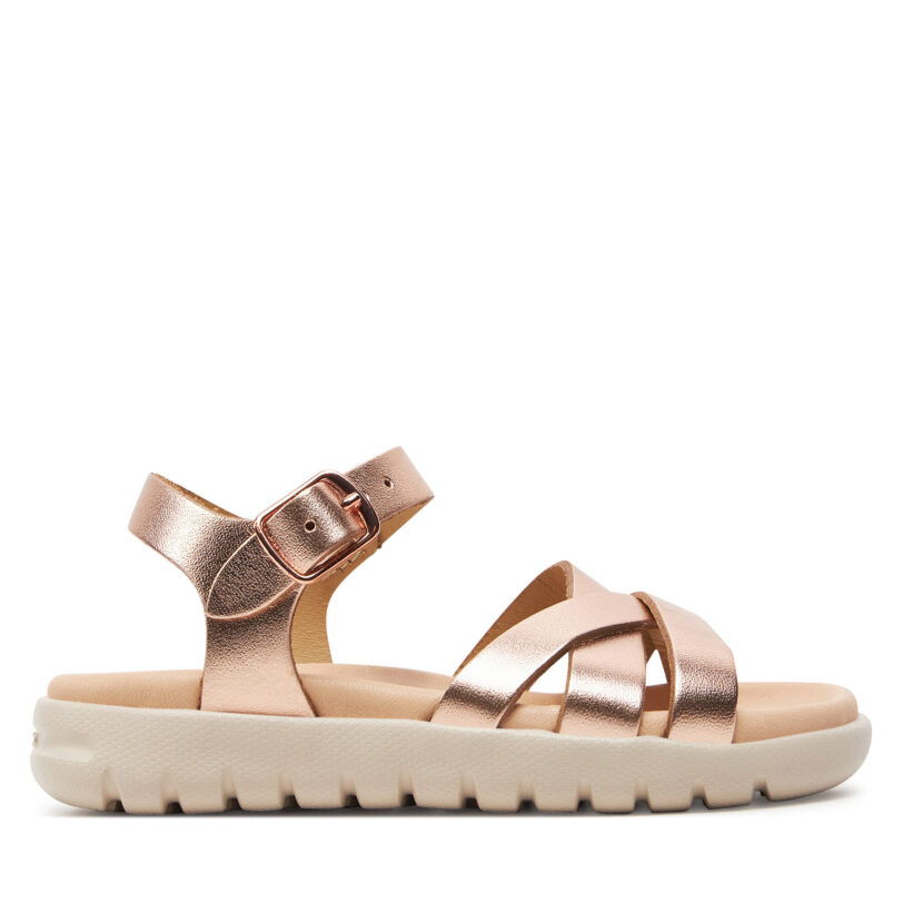 Сандали Geox J Sandal Soleima Gir J45GSA 000CF C7018 M Розово злато цвят на ниска цена