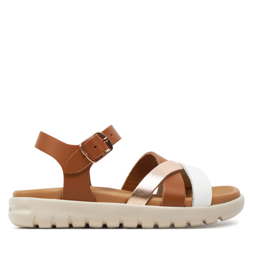 Сандали Geox J Sandal Soleima Gir J45GSA 043CF C6A7F M Кафяв цвят на ниска цена