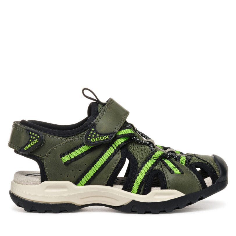 Сандали Geox Jr Borealis J450RB 014ME C3222 M Каки цвят на ниска цена