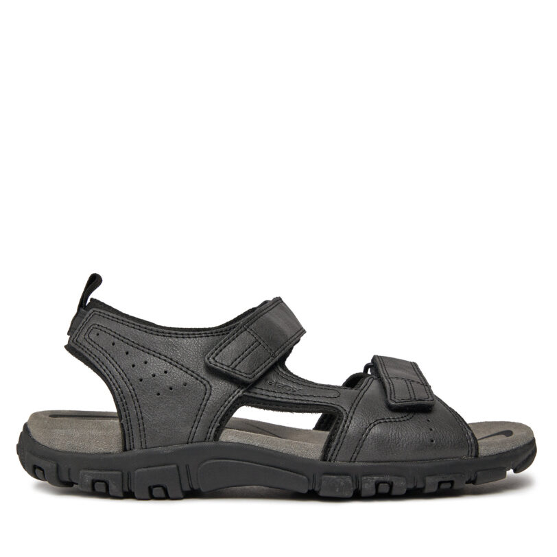 Сандали Geox Uomo Sandal Strada U4524B 000ME C9999 Черен цвят на ниска цена