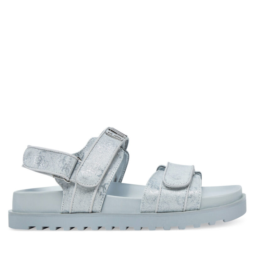 Сандали Guess FLJFDS LEL03 Син цвят на ниска цена